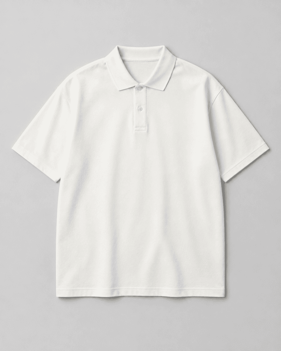 Classic Piqué Polo - Off White - view 1